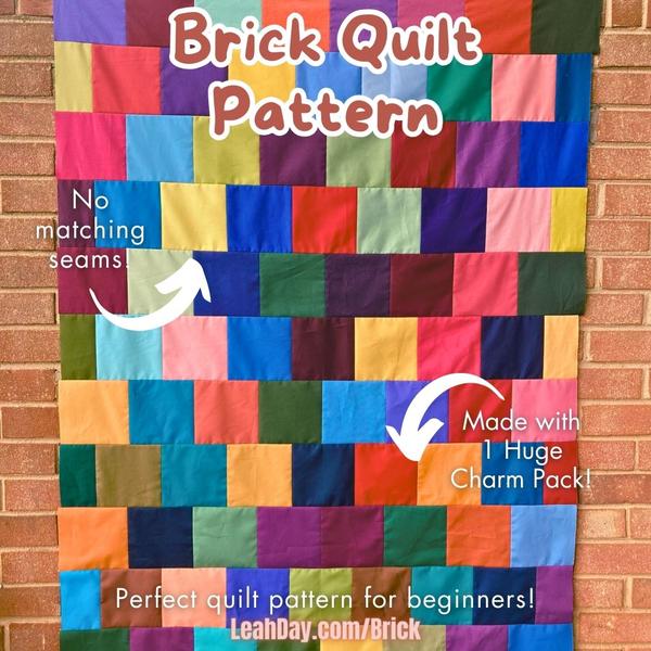 Simple Brick Quilt Pattern