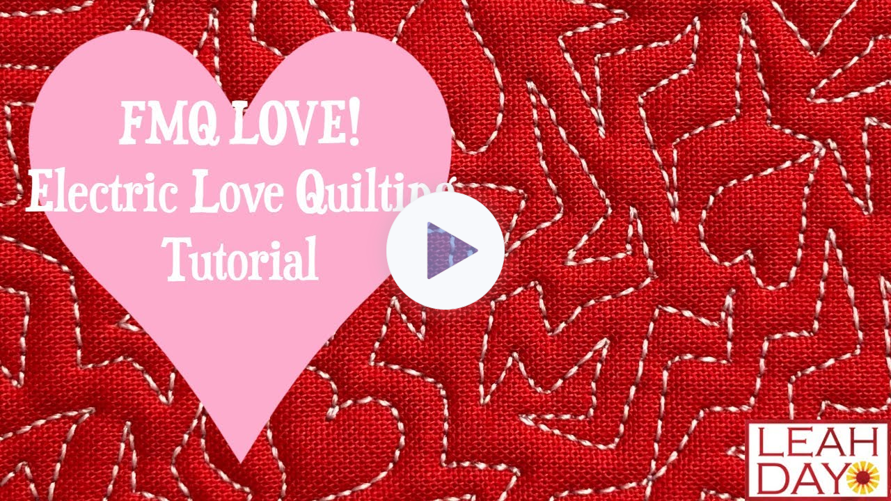 Beginner Home Machine Quilting AND Longarm Quilting Heart Design!