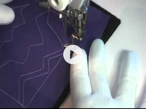 Free Motion Quilting Video: Jagged Plain