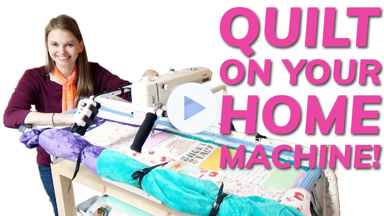 How to Quilt on a Home Sewing Machine on a Cutie Frame - Load & Quilt!