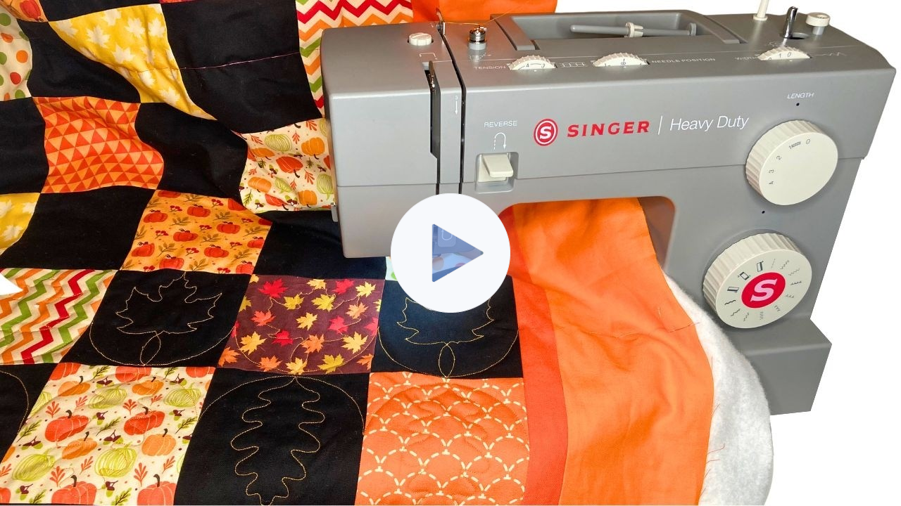 How to Quilt on a Small Domestic Sewing Machine - Pretty Autumn Quilt!