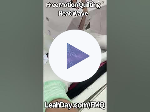 Border Quilting Design - Heat Wave - Quilting on a Home Sewing Machine