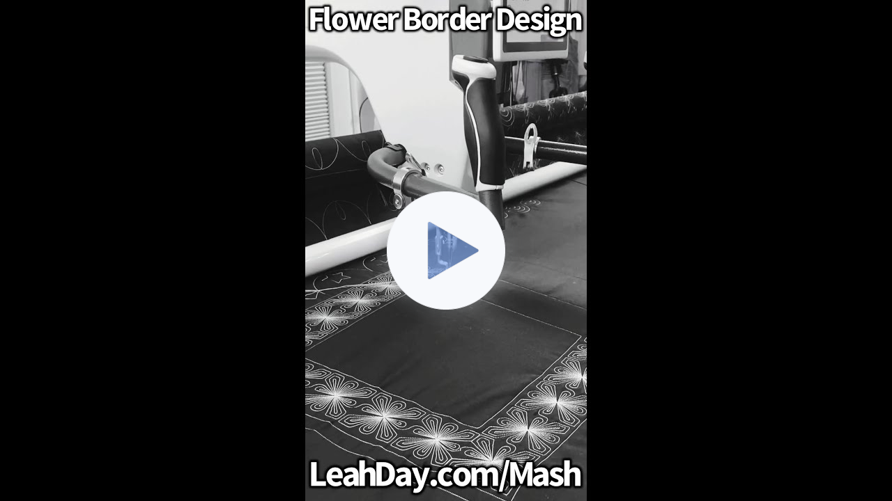 Computerized Quilting! Perfect Border Connection with Mash Up Flower