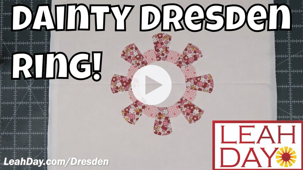 How to Piece a Dainty Dresden Ring - Dresden Block Along 9