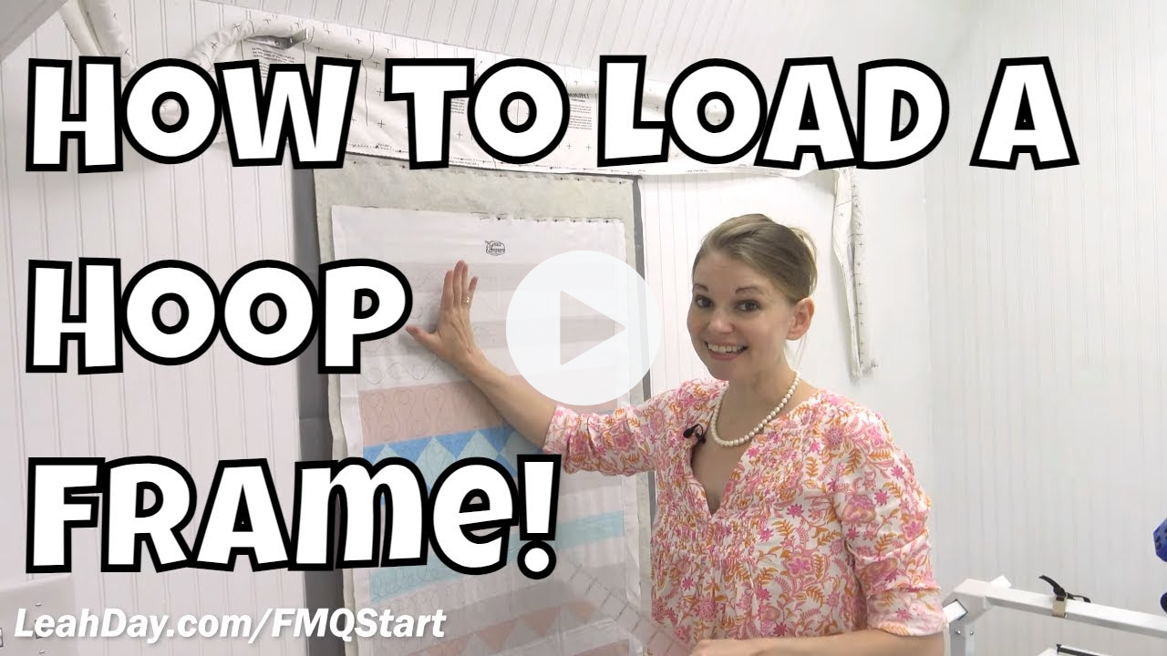 How to Load a Grace Company Hoop Frame - Start Free Motion Quilting #2