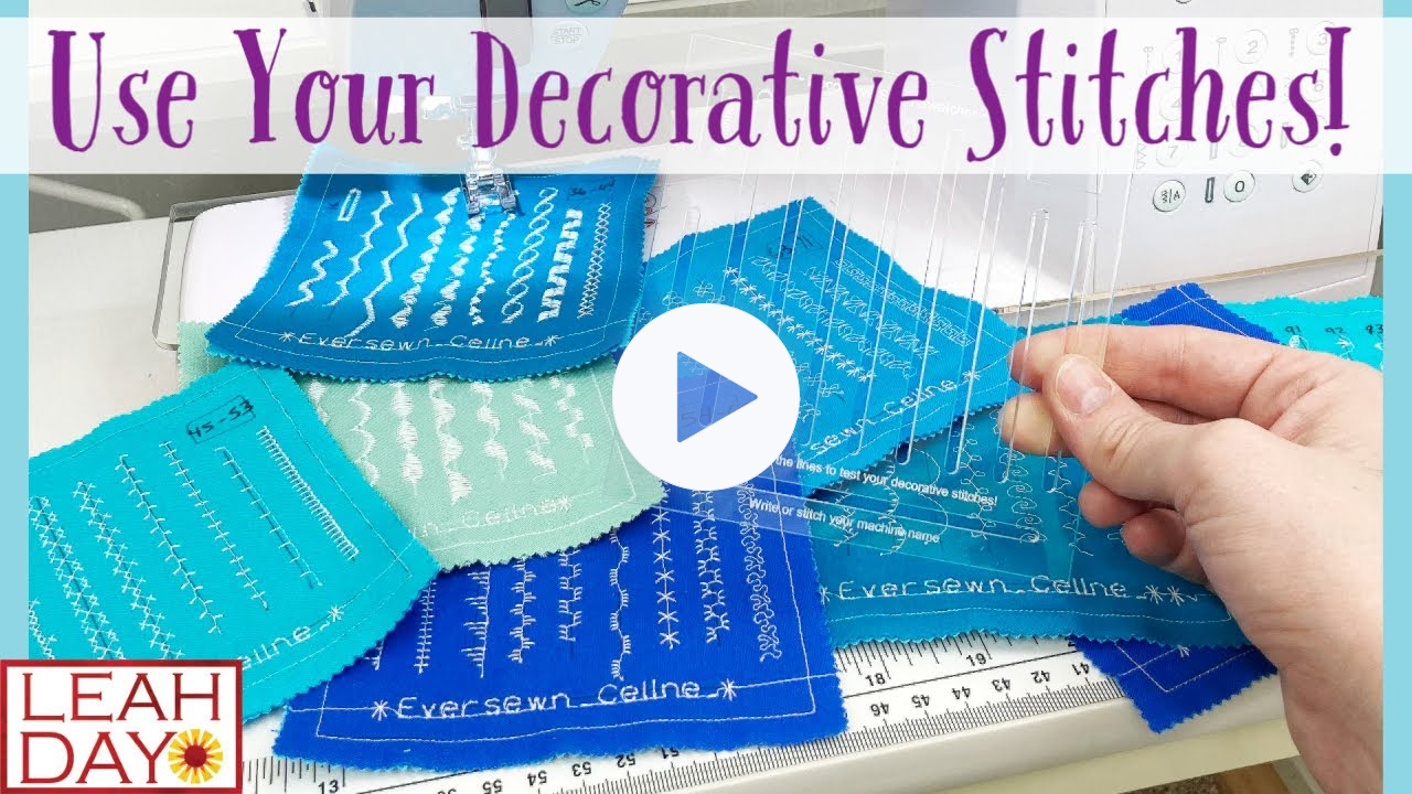 Use Your Sewing Machine Decorative Stitches! Swatch and Stitch!