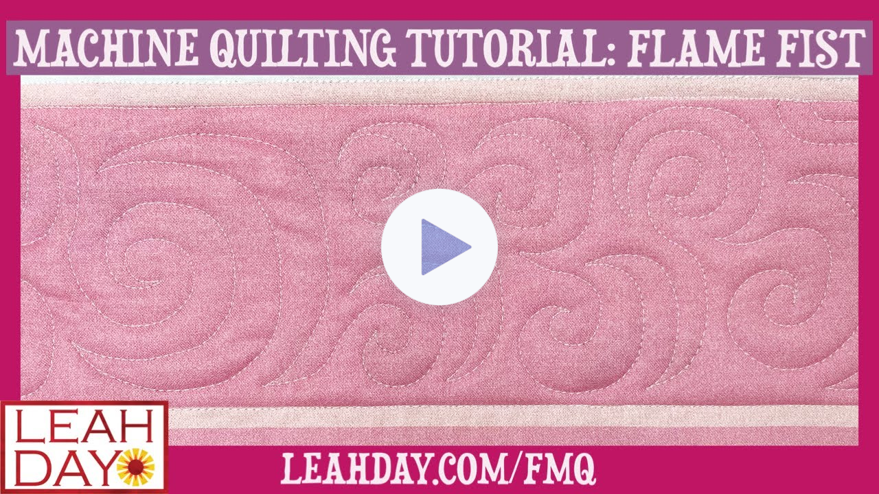 Machine Quilting Flame Fist Edge-to-Edge on an Evolution Hoop Frame