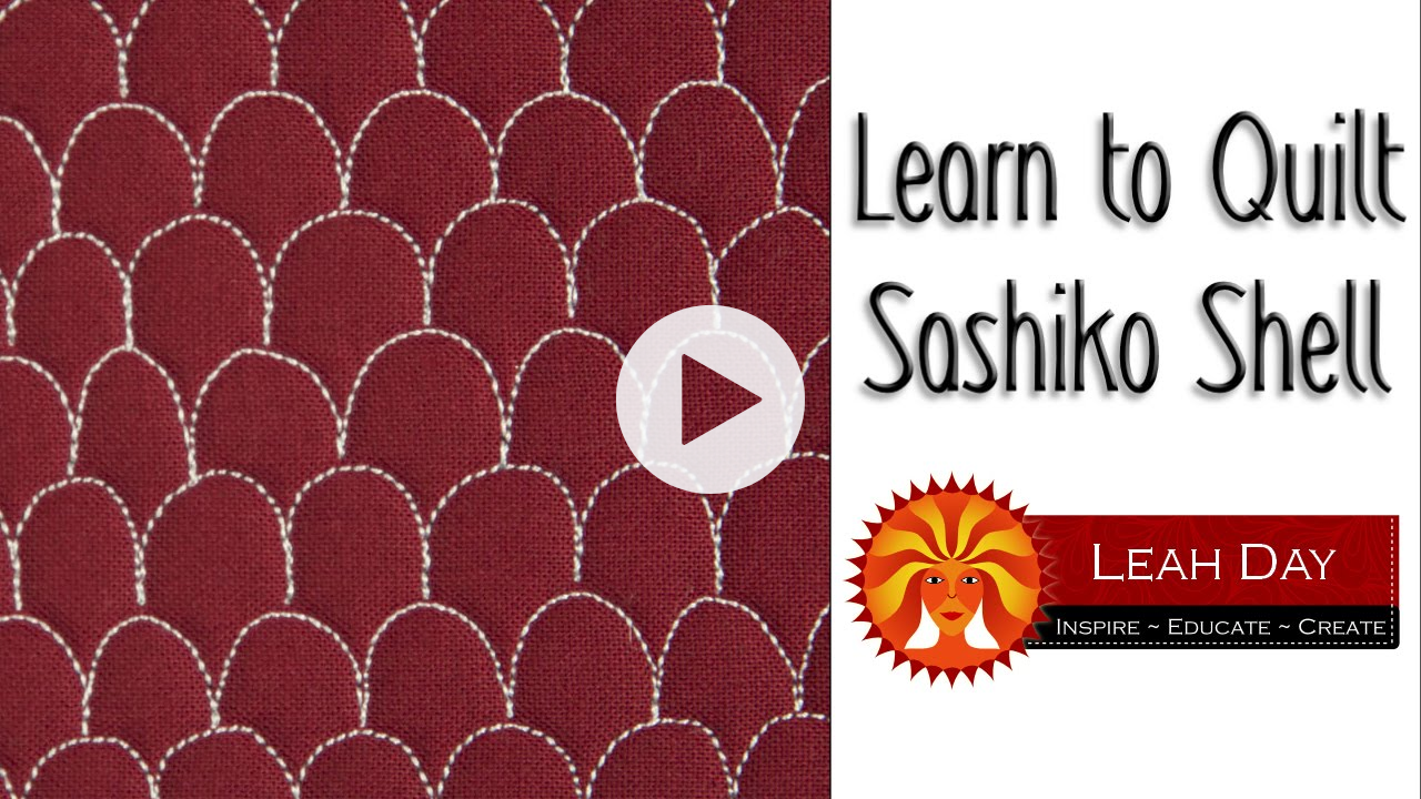 How to Free Motion Quilt Sashiko Shell