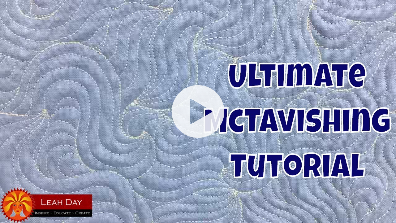 How to Quilt McTavishing! Quilting on a Home Machine and Longarm Frame