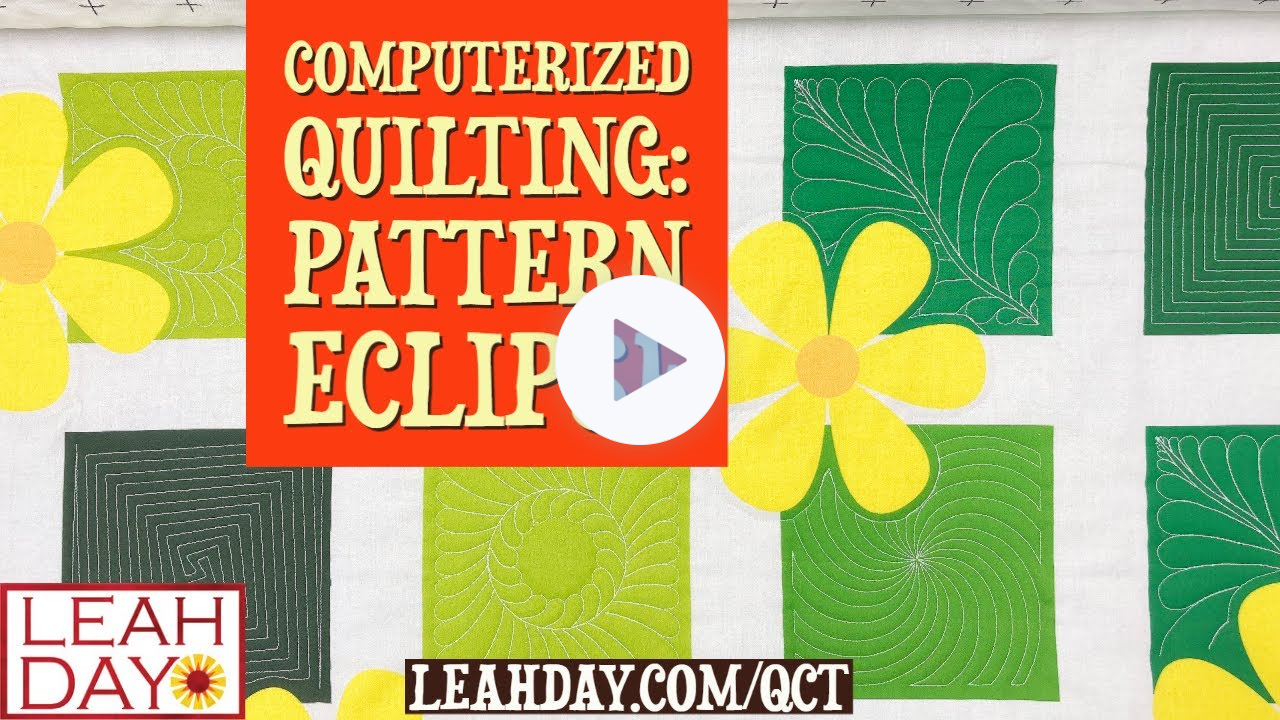 Computerized Quilting on a Home Machine - Pattern Eclipse QCT 5 Gold