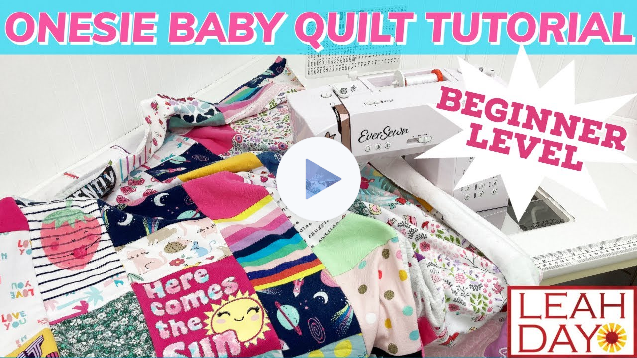 Baby Onesie Quilting Pattern - How to Make a Quilt From Baby Clothes!
