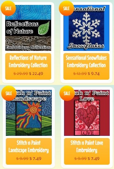 Leah's entire embroidery collections