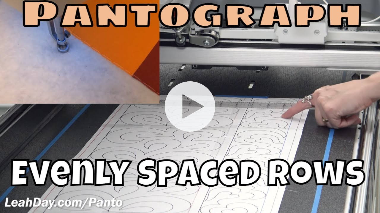 How to Quilt an Evenly Spaced Pantograph Design - Quilting Pantos #3