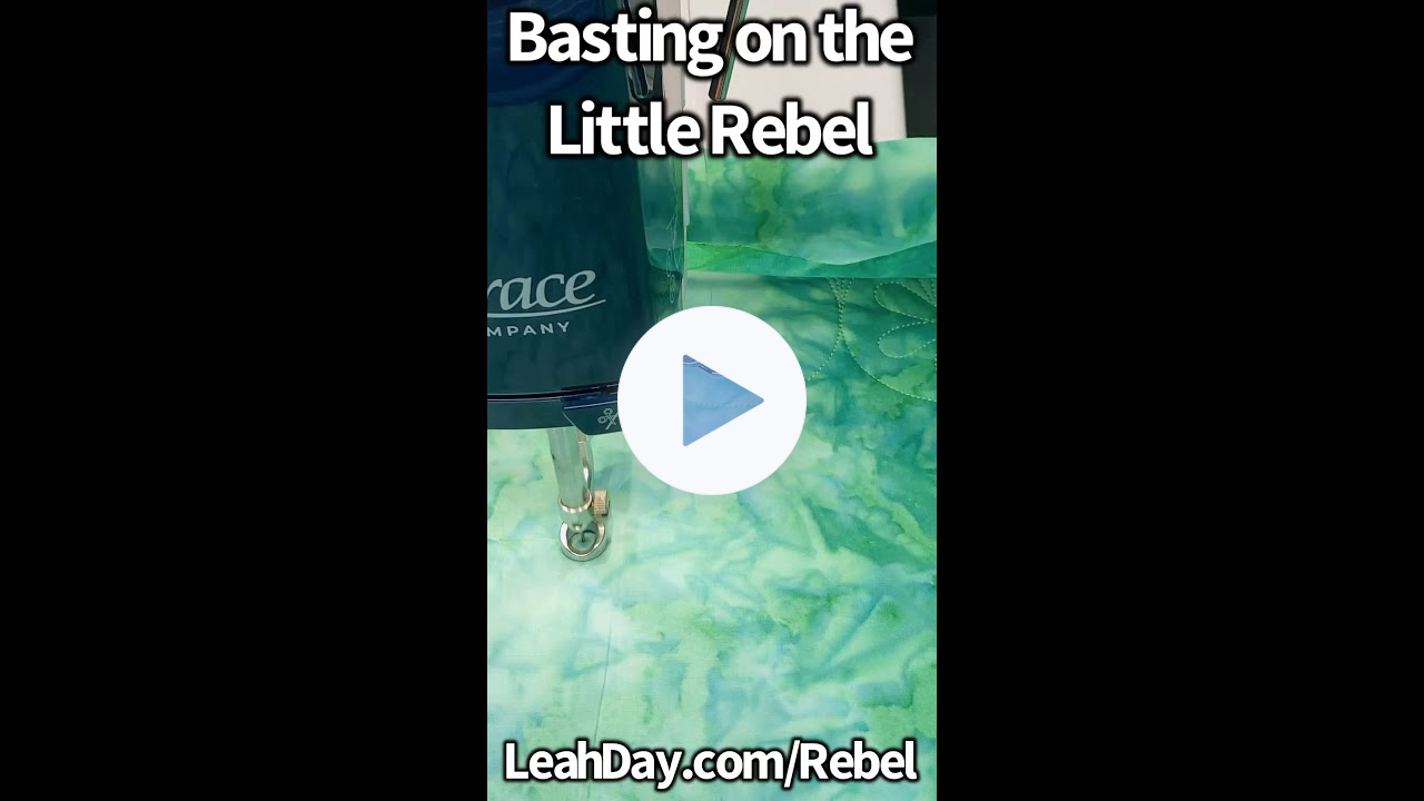 Baste Stitch on the Little Rebel Machine - Frame Quilting Basics