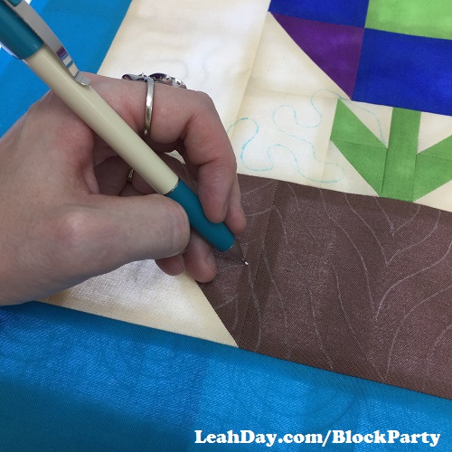 Machine Quilting Block Party Block 1
