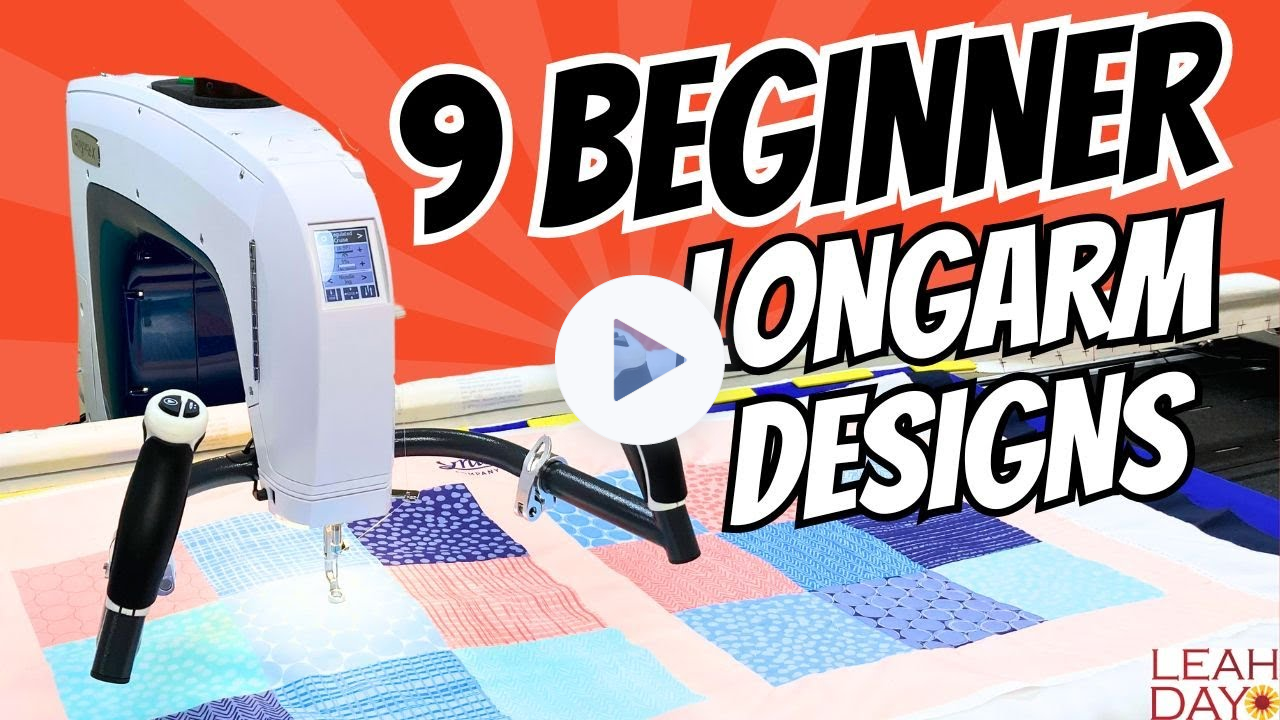 9 Beginner Longarm Quilting Designs - Machine Quilting on a Longarm!