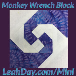 Monkey Wrench quilt block