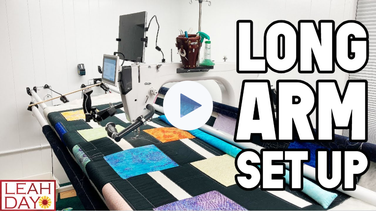 How to Set Up a Qnique Longarm Machine - Grace Q'nique 21X Elite!