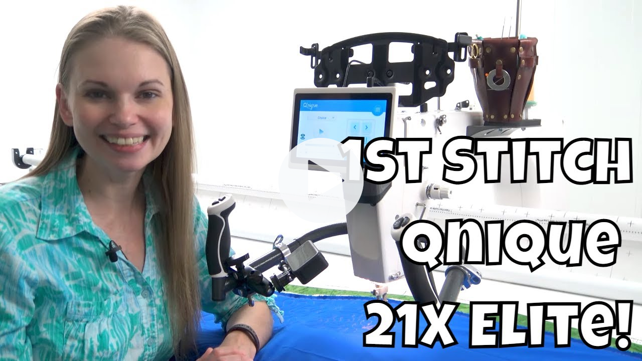 My First Stitches on the Qnique 21X Elite Longarm - Perfect Tension!