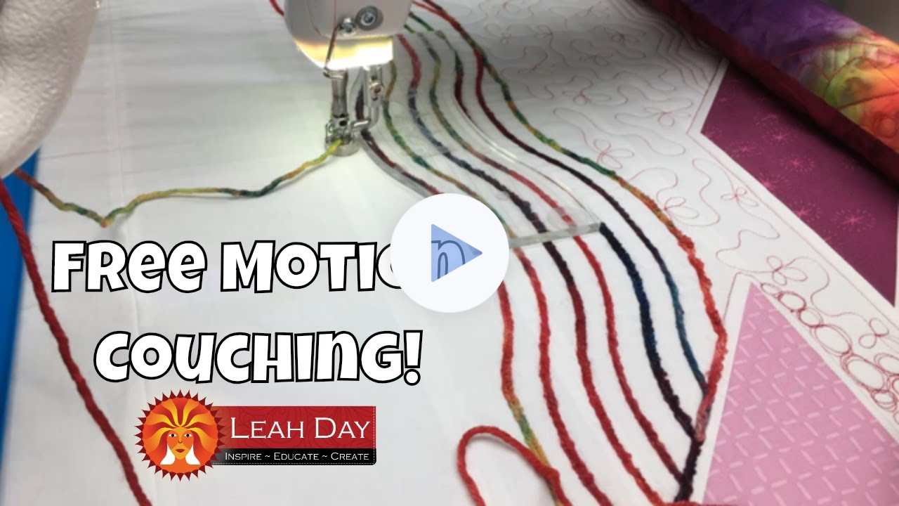 Free Motion Couching AND Ruler Foot Quilting! Longarm Quilting Fun