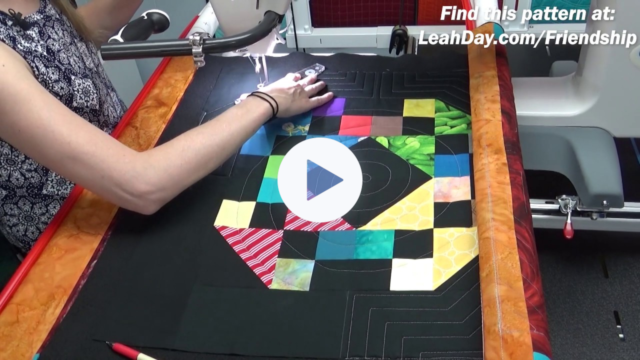 Ruler Quilting and Super Spiral on a Longarm - Grace Qnique 21!