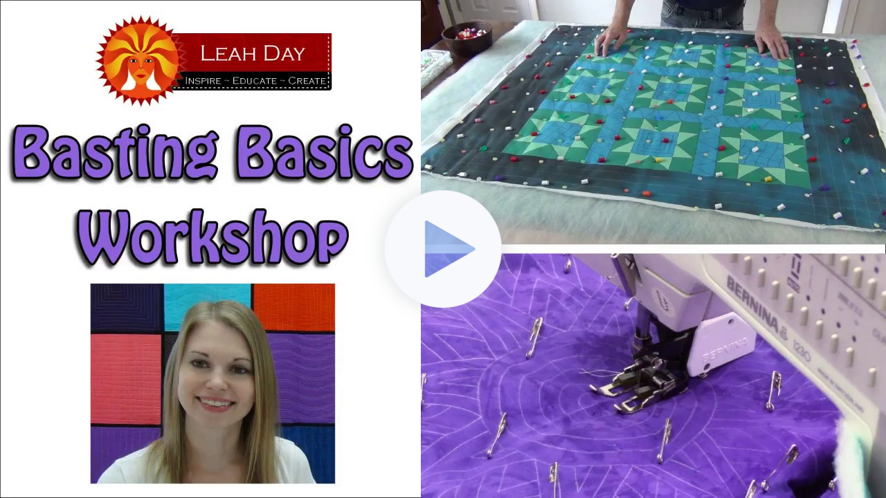 How to Baste Your Quilt with Leah Day