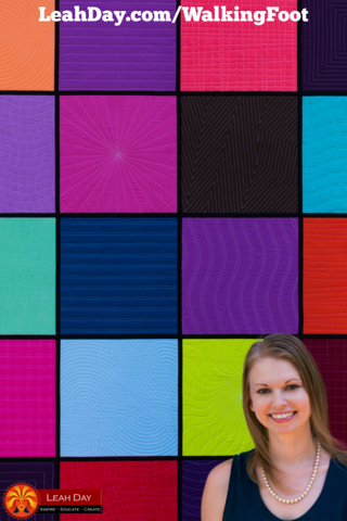 Leah Day's Walking Foot Quilting book