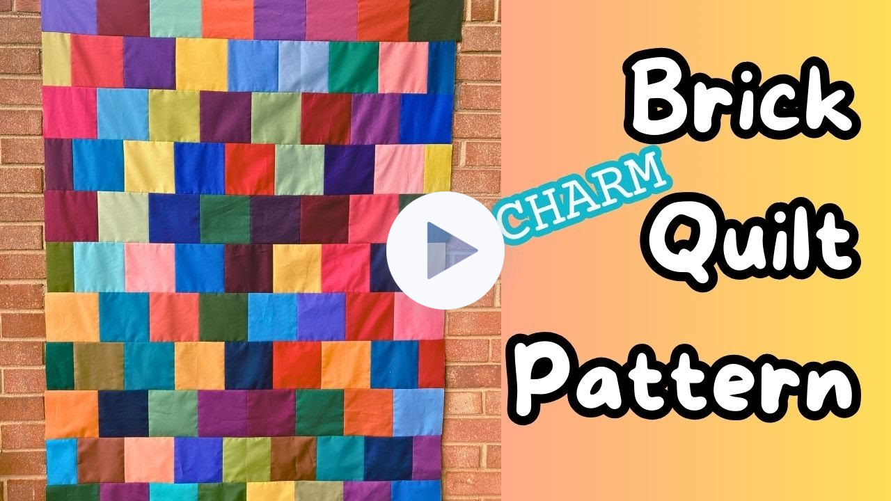 Make this Easy Brick Quilt Pattern with Just One Huge Charm Pack!