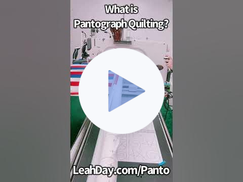 What is Pantograph Quilting? Learn Quilting in 60 seconds!