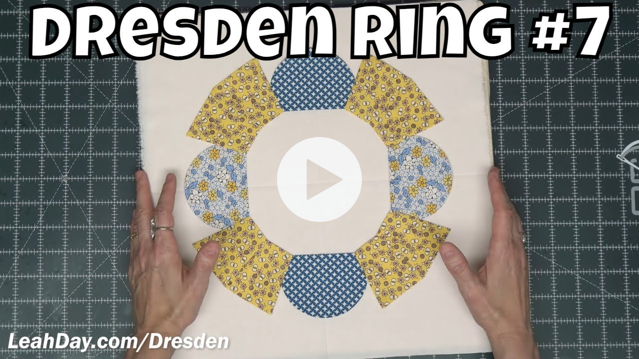 How to Piece a Mix n' Match Dresden Ring Block #7