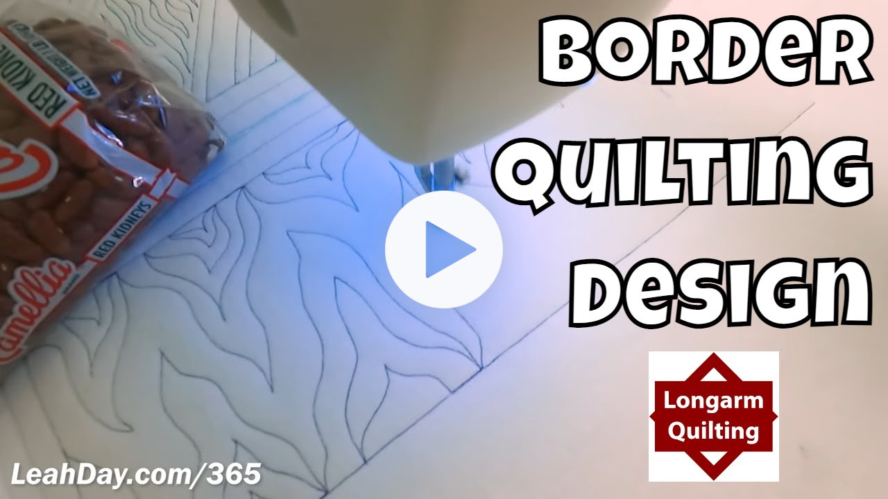 Learn How to Quilt an Easy, Fast Border Design - Heat Wave - #522
