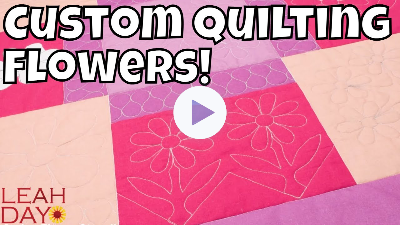 Custom Quilting? How to Quilt on a Regular Sewing Machine - Flowers!
