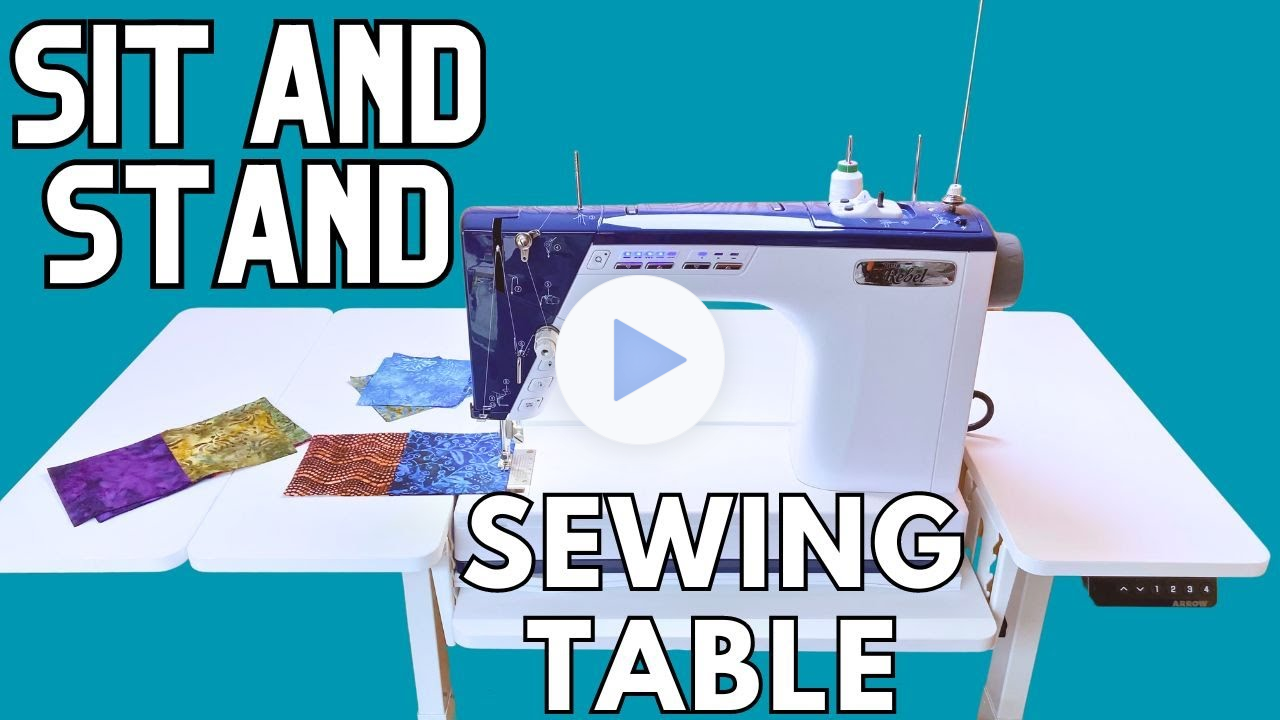Sit and Standing Sewing Table - Height Adjustable Small Standing Desk!