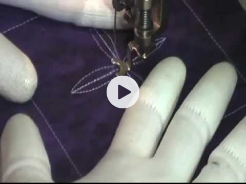 Free Motion Quilting Video: Split Petal Flower