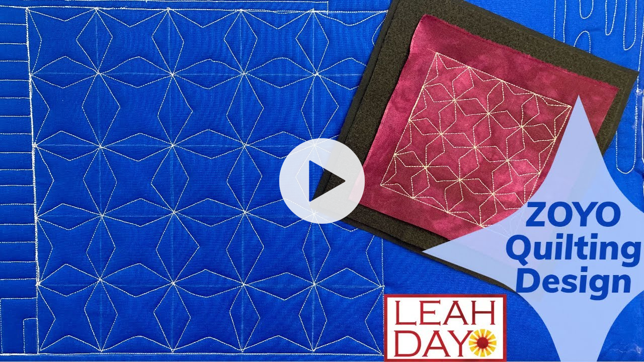 How to Quilt ZoYo on Two Machines - Awesome Grid Quilting Design!