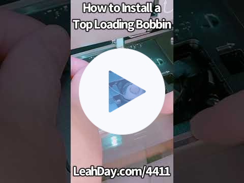 How to Replace a Top Loading Bobbin #singer Heavy Duty 4411 #sewingtips