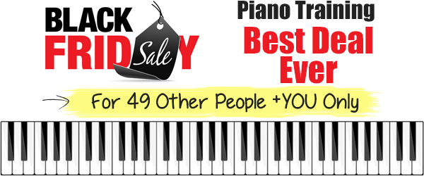 Black Friday piano training 75% off