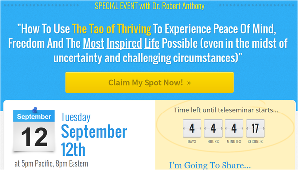 Register for the Free Event with Dr. Anthony
