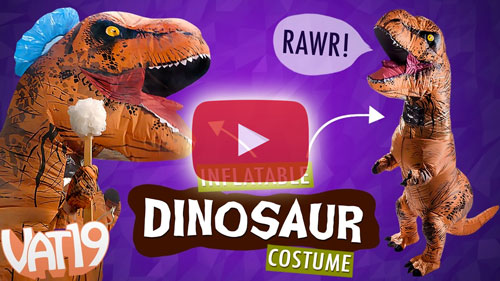 Inflatable Dinosaur Costume Video