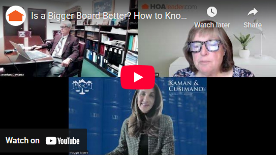 HOAleader video tip of the week thumbnail