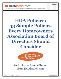 HOA Policies: 43 Sample Policies Every Homeowners Association Board of Directors Should Consider
