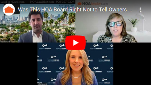 HOAleader video tip of the week thumbnail