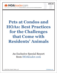 Pets at Condos and HOAs - Report Cover Graphic