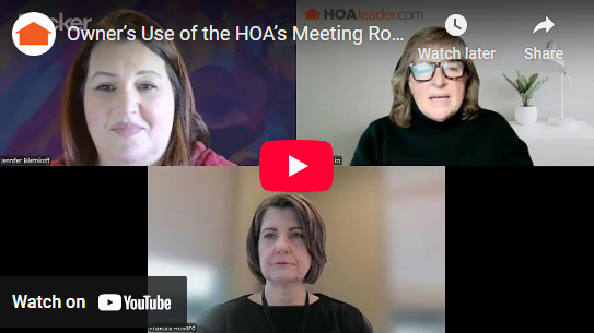 HOAleader video tip of the week thumbnail