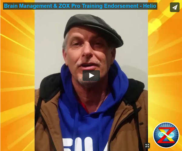 Endorsement Brain Management ZOX Pro Training