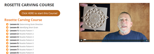 rosette carving course