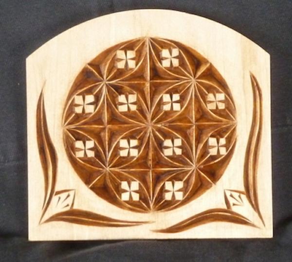 chip carving carved cross