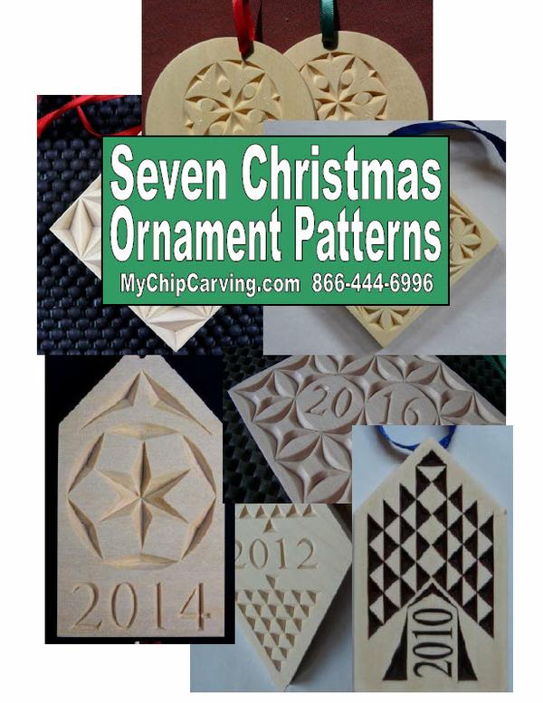 Christmas ornament patterns chip carving