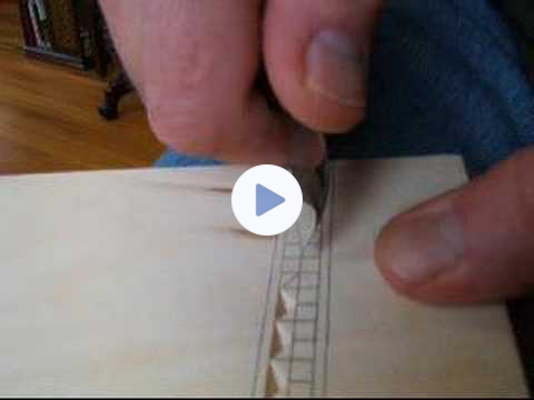 Chip Carving - 3 corner chip