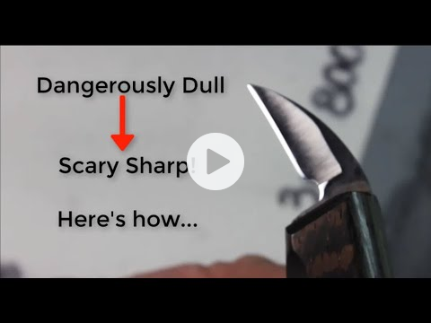 How to Sharpen Your Knife from Dangerously Dull to Scary Sharp!